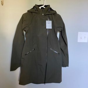Athleta wetlands trench coat jacket xxs